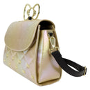 Sanrio Hello Kitty 50th Anniversary Gold Embossed Crossbody Purse by Loungefly