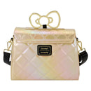 Sanrio Hello Kitty 50th Anniversary Gold Embossed Crossbody Purse by Loungefly