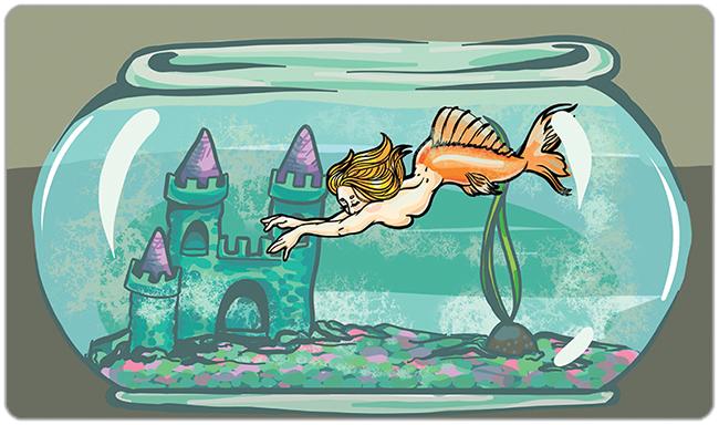 Fishbowl Mermaid Playmat