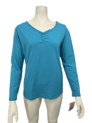Goodnight Kiss Womens Long Sleeve Pajama PJ Top, Size Medium