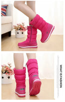 Winter Boots for Women Fashion Thick Plush Waterproof Non-slip Boots Couple Winter Shoes High Quality Warm Fur Boots New Zapatos