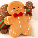 Gingerbread Plush Toy – Caramel Chocolate Stuffed Xmas Cushion Doll
