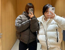 White Winter Jacket for Women – Hooded Thick Warm Padded Coat