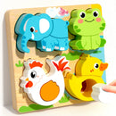 Montessori Wooden Building Blocks – Educational Color & Shape Toy