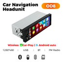 NaviFly 6.86" Touch Screen 1 Din Car Stereo Multimedia Player Wireless CarPlay Android Auto Universal 1DIN MP5 Player FM Radio