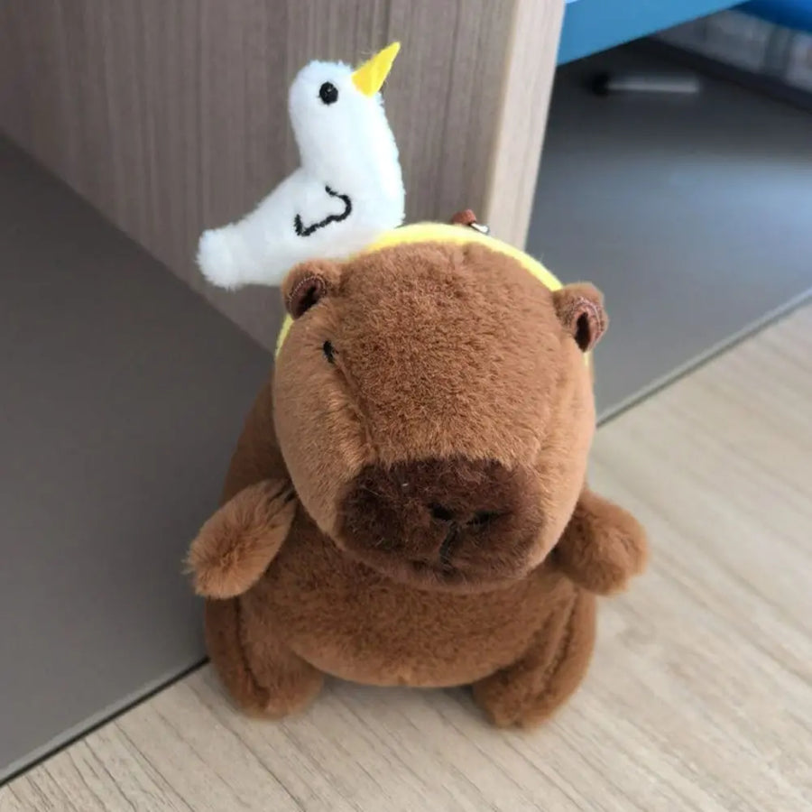 Cute Capybara Plush Toy – Hoodie with Wings Stuffed Animal Doll