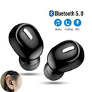 Single Ear Bluetooth Headset – Wireless Mono Earpiece with Mic, Bluetooth 5.0, Waterproof Sports Earphone for Hands-Free Calls