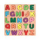 Wooden Alphabet & Number Puzzle | Montessori Learning Toy for Kids