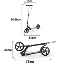 Portable Scooter Adult Scooter Foldable All-Iron Handbrake Scooter