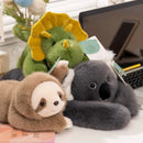 Kawaii Forest Animal Plush Doll – Soft Long-Arm Raccoon & Panda