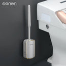 Wall-Mount Quick Drain Toilet Brush Set