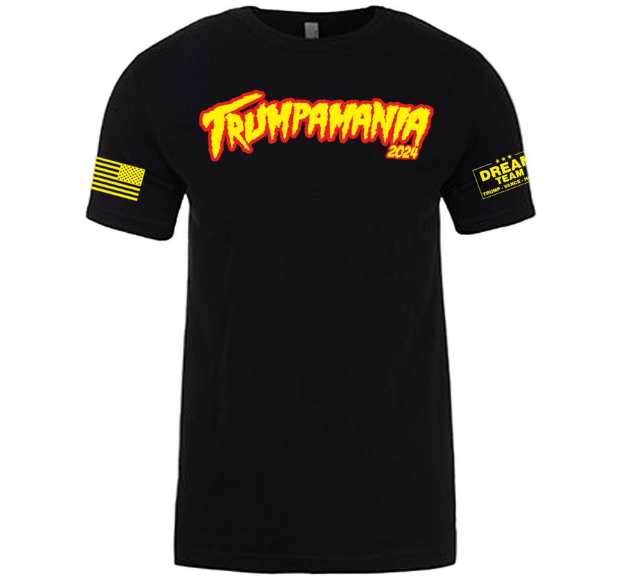Black Trumpamania Adult T-Shirt