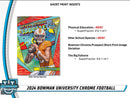 2024 Bowman University Chrome Football 7-Pack Blaster Box