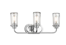 Kichler Braelyn 3 Light 24Inches Seeded Glass Vanity Light
