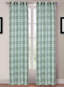 Lavish Home 2-Panel Katrina Grommet Curtains, 40 W x 84  H/blue