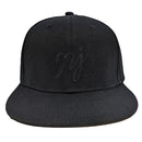 Solid Black "NJ" Hat