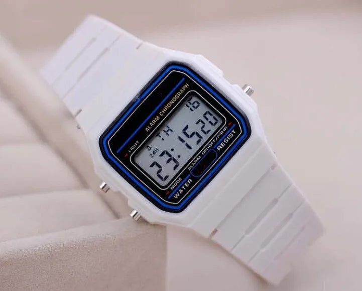 Men's LED Digital Military Watch – Vintage Silicone Sport Wristwatch