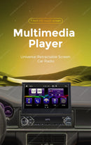 New Carplay Android Auto 1Din 7'' Retractable Universal Car Stereo Radio TouchScreen MP5 Player Intelligent Vehicle System BT FM