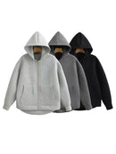 Zip Up Hoodies Women – Oversized Autumn Hooded Sweatshirt