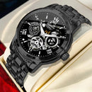 UTHAI Watch for Men – Luxury Quartz Waterproof Hollow Wristwatch