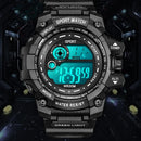 Men LED Digital Watch – Luminous Waterproof Sport Military Wristwatch
