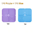 Silicone Dog Lick Mat with Suction Cups – Slow Feeder Lick Pad for Dogs