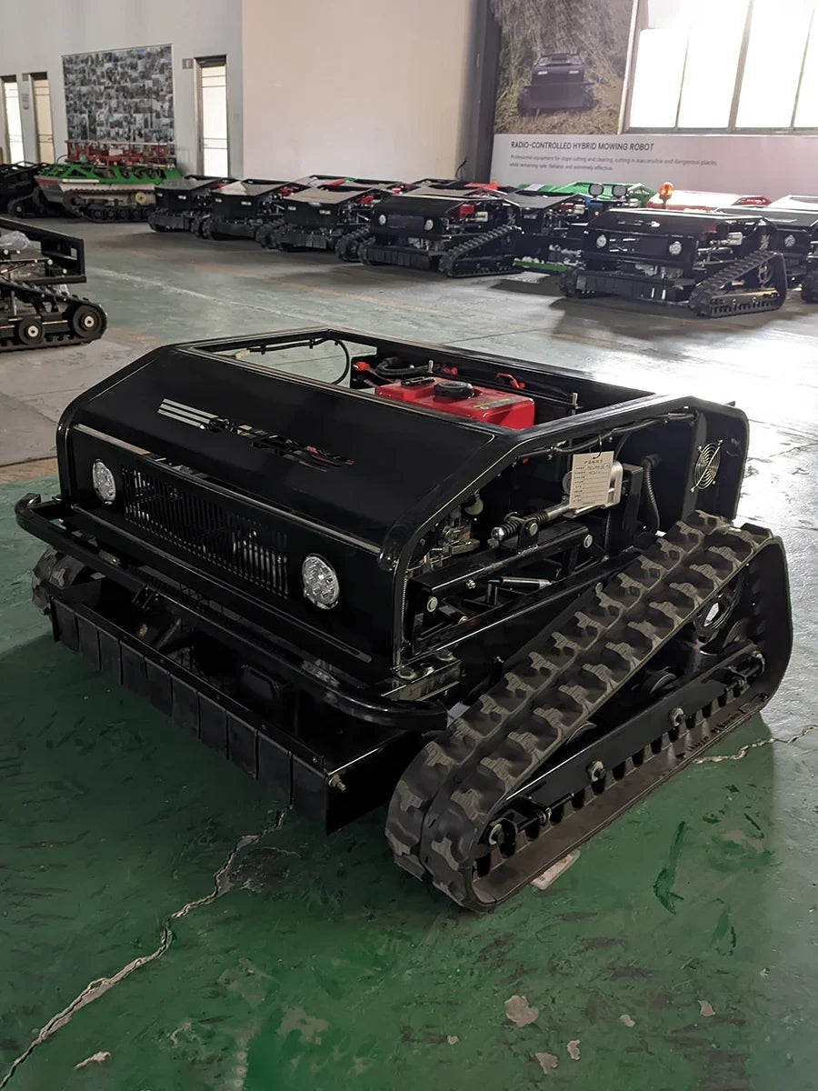 Customized remote-controlled robot lawn mower 550mm fully automatic lawn trimmer four-wheel drive