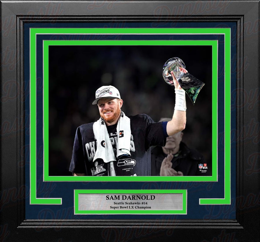 Sam Darnold Super Bowl LX Lombardi Trophy Seattle Seahawks 8