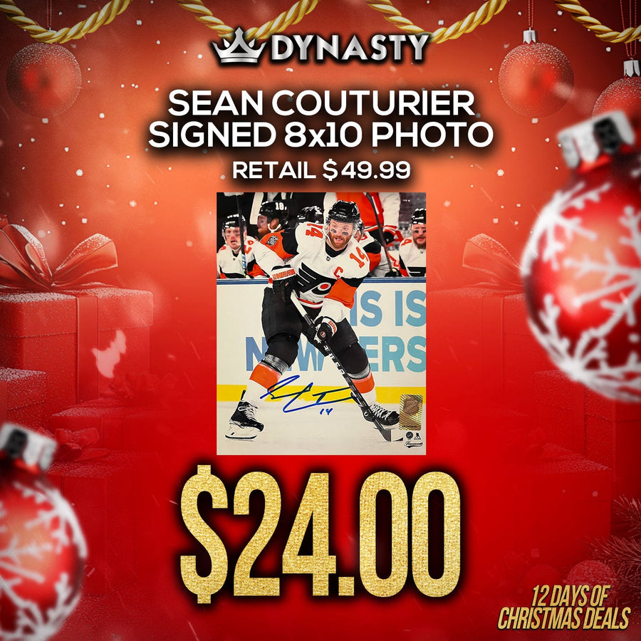 Sean Couturier 2024 Stadium Series Action Philadelphia Flyers Autographed 8