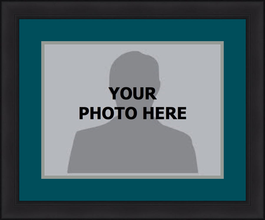MLB Baseball Photo Picture Frame Kit - Seattle Mariners (Northwest Green Matting, Gray Trim)
