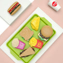 Children Hamburger Pretend Play Kitchen Toy Set – Sandwich & Fries