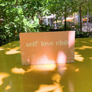 Self Love Club Inspo Block Sign | Inspirational Wooden Wall Desk Sign | 7.50" x 4.50" | Gift for Her