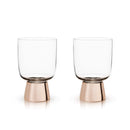 Set of 12 Raye Copper Footed Cocktail Tumblers in Gift Box