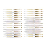 Set of 30 Coffee Before Adulting White Pens with Gold Lettering and Accents