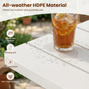 Adirondack Side Table 18" Outdoor HDPE Slatted