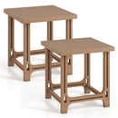 Adirondack Side Table 18" Outdoor HDPE Slatted
