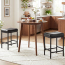 Set of 2 25 Inch Counter Height Bar Chairs for Kitchen Island