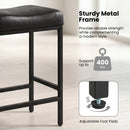 Set of 2 25 Inch Counter Height Bar Chairs for Kitchen Island