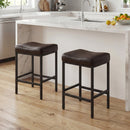 Set of 2 25 Inch Counter Height Bar Chairs for Kitchen Island