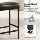 Set of 2 25 Inch Counter Height Bar Chairs for Kitchen Island