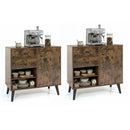 31" Buffet Cabinet Set of 2 with Drawers and Shelves