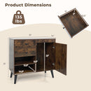 31" Buffet Cabinet Set of 2 with Drawers and Shelves