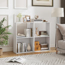 3-Tier Bookshelf with Open Storage - Set of 2
