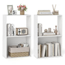 3-Tier Bookshelf with Open Storage - Set of 2