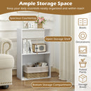 3-Tier Bookshelf with Open Storage - Set of 2