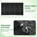 Set of 2 49 Inch Raised Garden Bed with Trellis and Wicker Planter Box