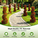 Artificial Spiral Topiary Trees 36" with Ground Spikes Set of 2