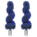 Artificial Spiral Topiary Trees 36" with Ground Spikes Set of 2