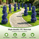 Artificial Spiral Topiary Trees 36" with Ground Spikes Set of 2