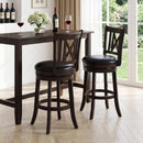 Swivel Bar Stools Set of 2 with Backrest - 30 Inch